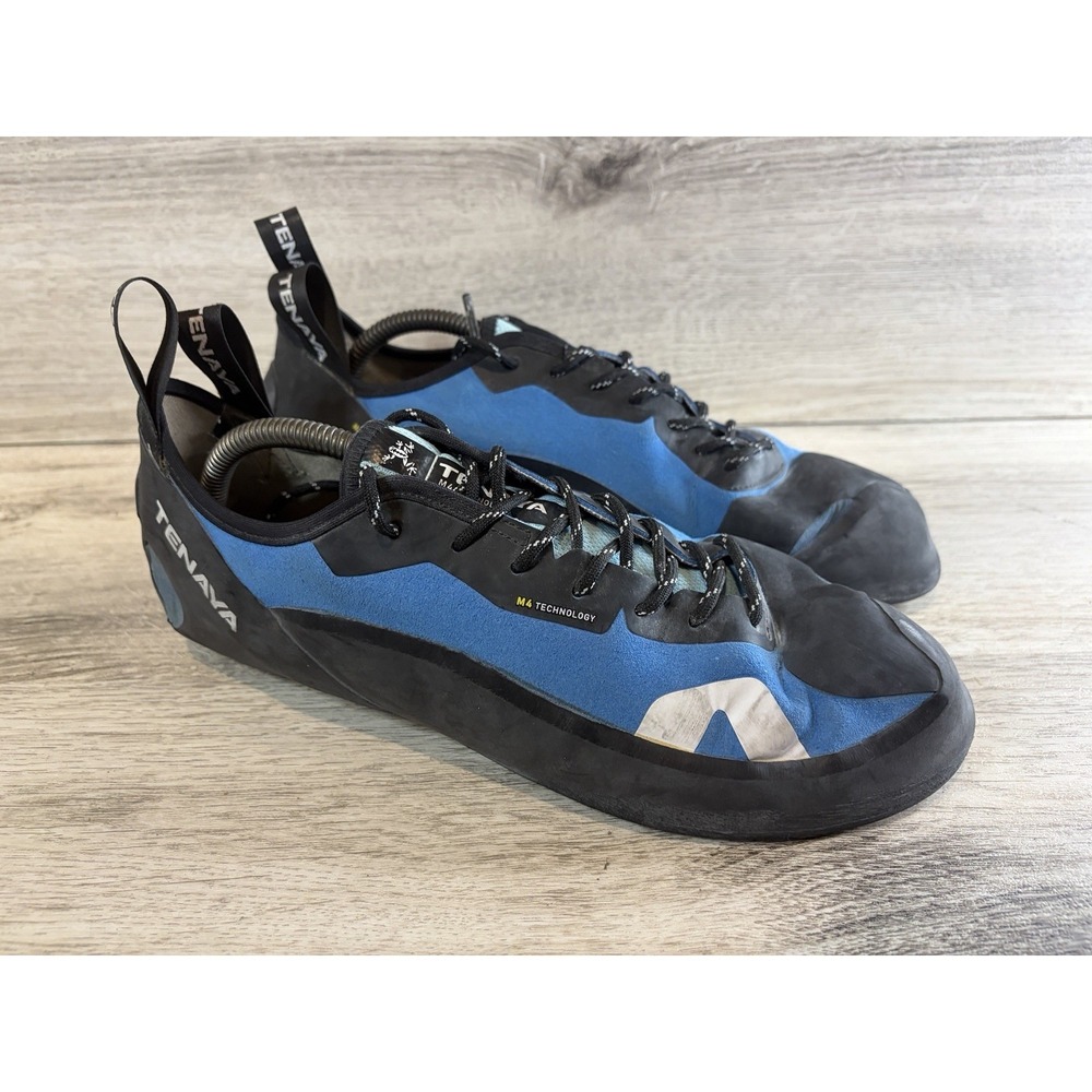 Tenaya Tanta M4 Technology Blue Black Climbing Shoes Lace Up Mens 12 Womens 13